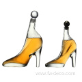 High heels shoes glass bottle